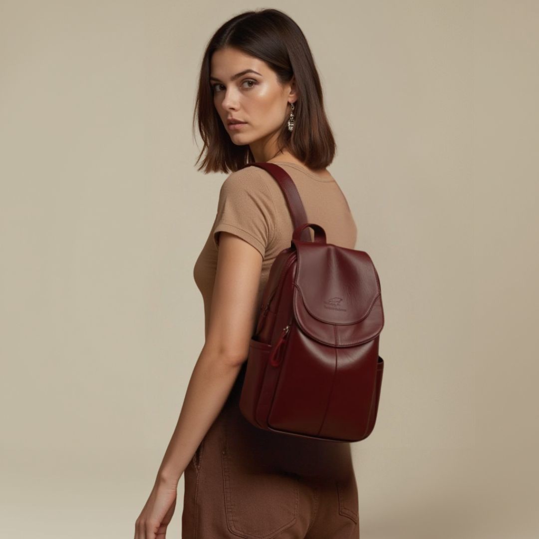 Vintage Leather Backpack