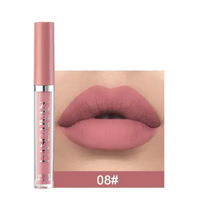 Matte Velvet Lip Gloss Shade 08# Essential for Beauty